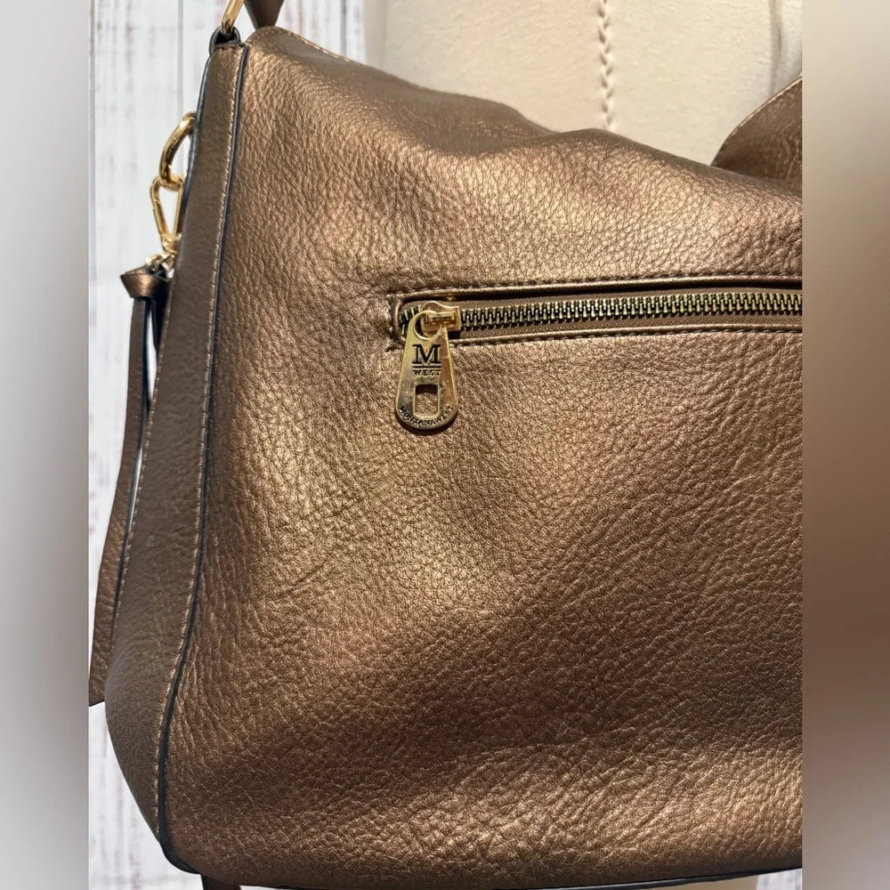 Montana West Bronze Studded Shoulder Bag - Picture 4 of 9